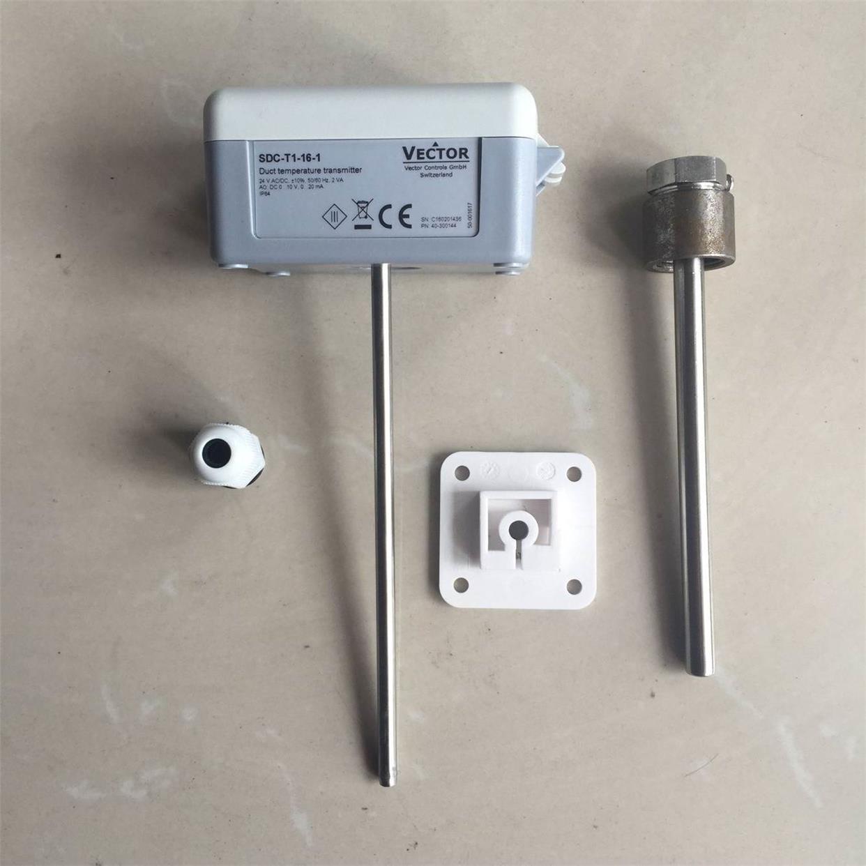 VECTOR伟拓 SDC-T1-16-1 SDC-T1-08-1 水管风管温度传感器变送器