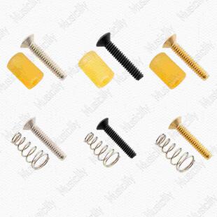 Musiclily电吉他拾音器不锈钢螺丝高度调节固定橡胶弹簧Fender ST