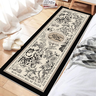 北欧简约卧室地毯床边毯轻奢风格 大面积家用客厅垫水晶绒毛毯加密