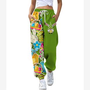 New Printed Women's Sweatpants （3D定制不换）女休闲裤