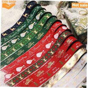 Christmas wrapping paper silk ribbon Gift decoration Ribbons