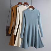 Clot Slim Dresses Knit Knitting Female Robe 39;s Mini Women&
