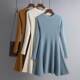Clot Slim Dresses Knit Knitting Female Robe 39;s Mini Women&