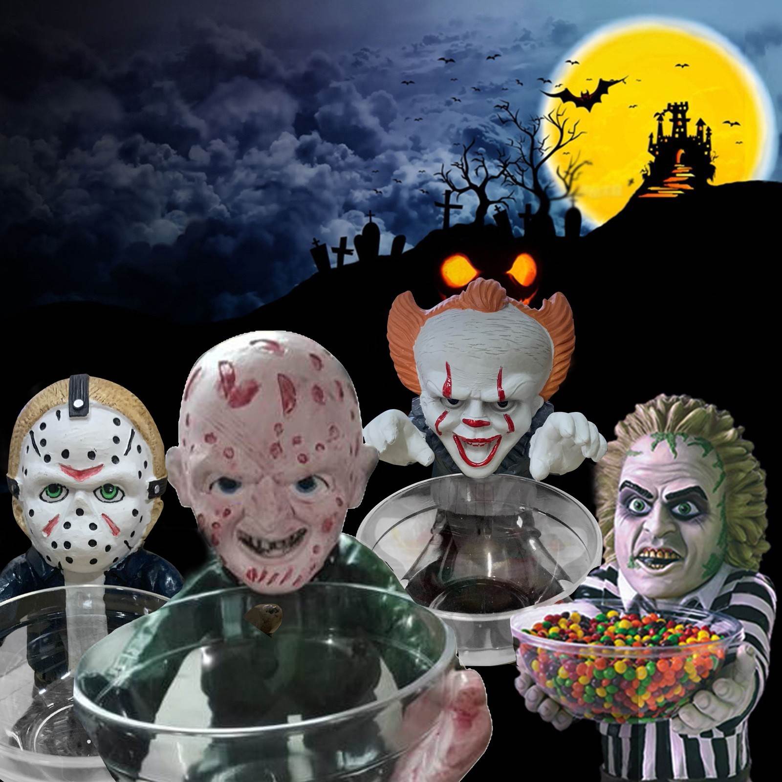 Trick Or Trea Halloween Clown Horror Dwarf Trick And Treat F