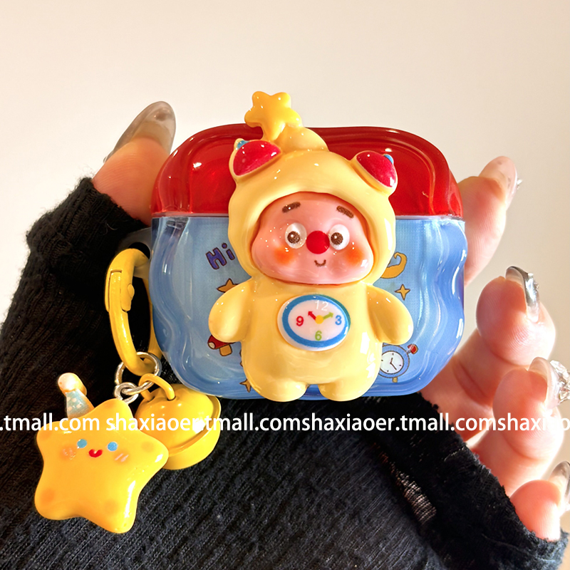 适用苹果耳机壳可爱卡通树脂