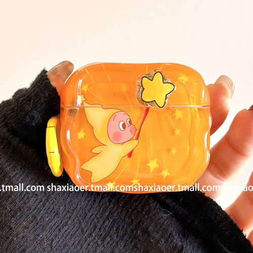 适用苹果耳机壳立体星星人