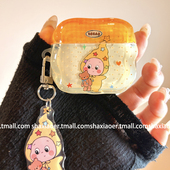 可爱卡通星星人适用airpods4保护壳airpodspro3保护套新款 苹果耳机保护壳pro2耳机套女款 二三4代耳机壳创意潮