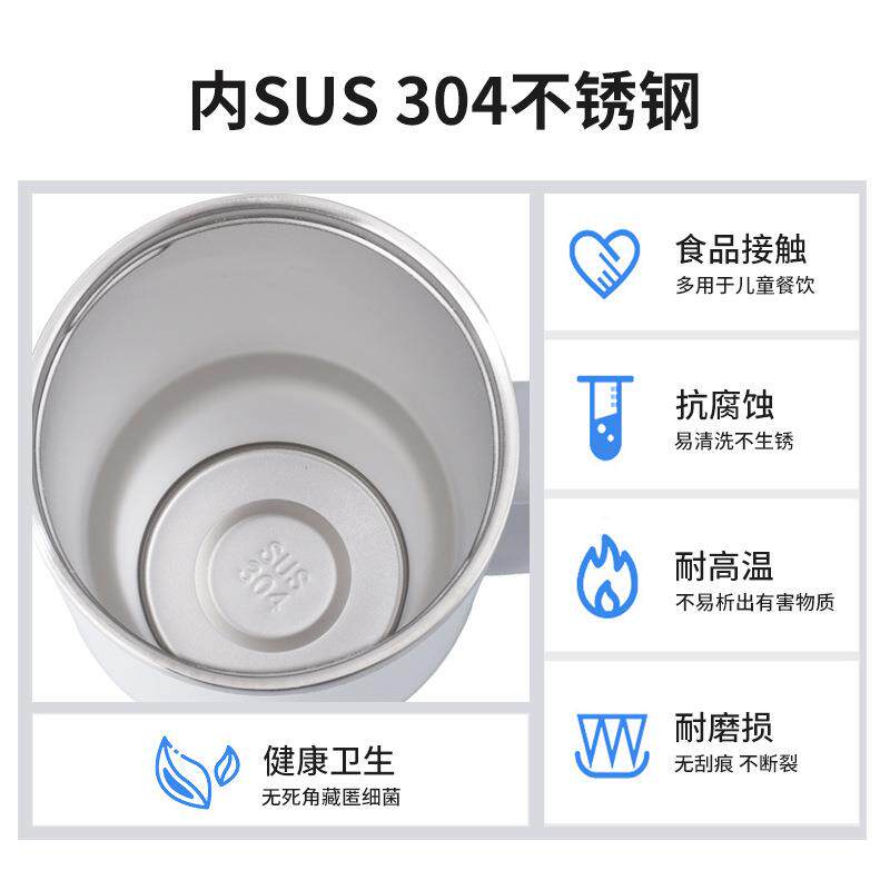跨境二代0层鑫峥oz手柄汽4车杯双不锈钢保温保冷车载冰啤酒杯带吸