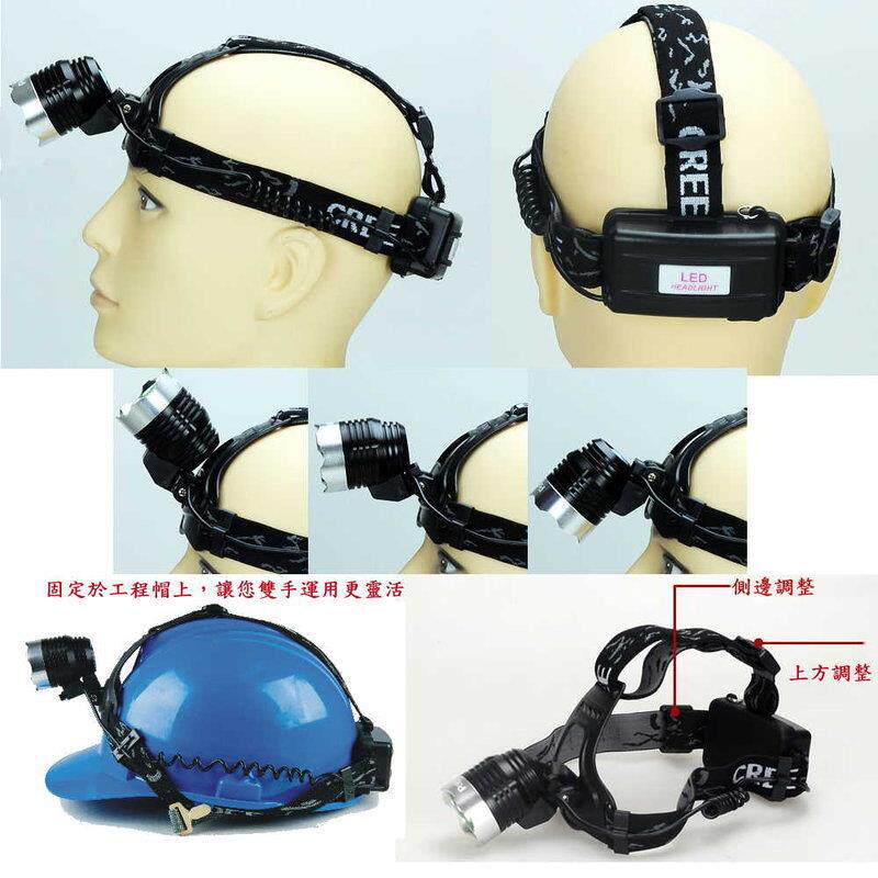 跨境户外T6强光头灯充电定焦远射矿灯LED夜钓鱼头灯自行车骑行灯