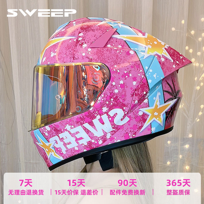 碳纤维摩托车头盔SWEEP大尾翼