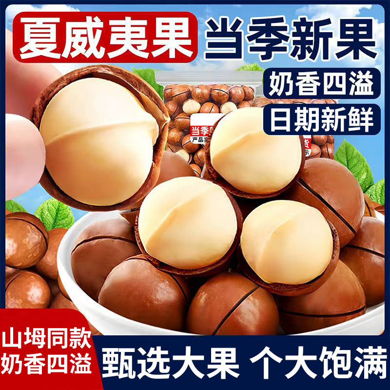 商超同款夏威夷果坚果大颗粒罐装500g旗舰店奶油年货精选干果零食