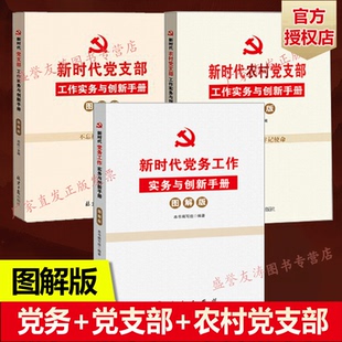 新时代农村党支部 乡村基层党支部工作参考用书 新时代党务 图解版 党政读物党建书籍 新时代农村党支部工作实务与创新手册 全3册