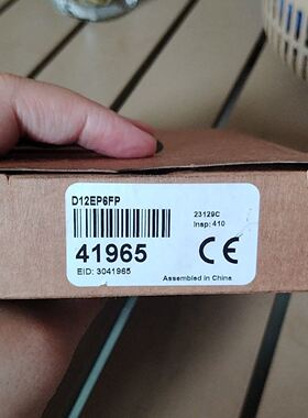 邦纳BANNER光纤传感器D12EP6FP，41965