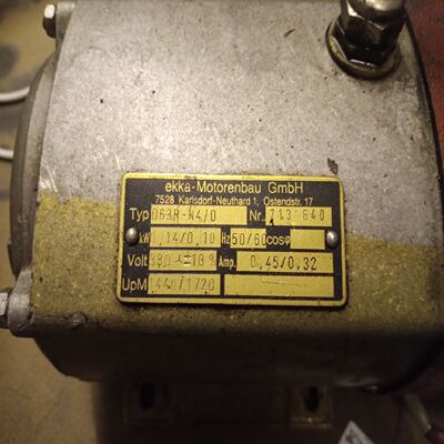 ekka-Motorenbau GmbH 印刷机电机，型号D