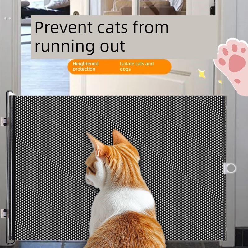 防止猫咪出门防猫进卧室宠物围栏拦猫门伸缩栅栏挡猫隔断挡板神器