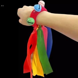 运动会氛围道具彩带松紧圈幼儿园小学入场创意手持物舞蹈表演早操