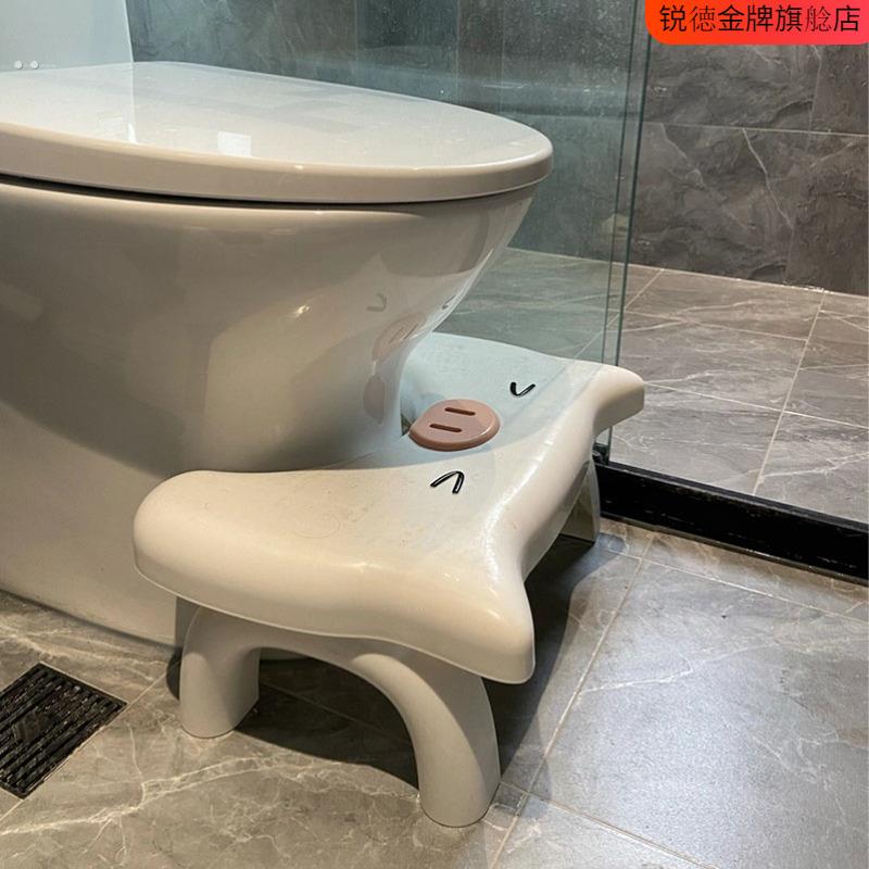小猪厕所马桶凳脚凳脚踏凳蹲坑神器加高成人可折叠大人蹲便卫生间