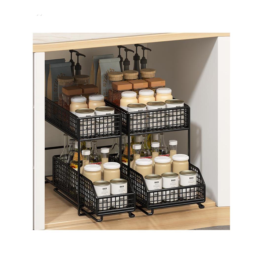 浴室浴室水槽柜储物架下洗脸盆拉出式储物柜洗涤污水柜分层