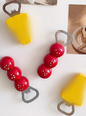 【新家的100个快递】开 瓶器磁吸冰箱贴磁铁ins家用糖葫芦冰箱装