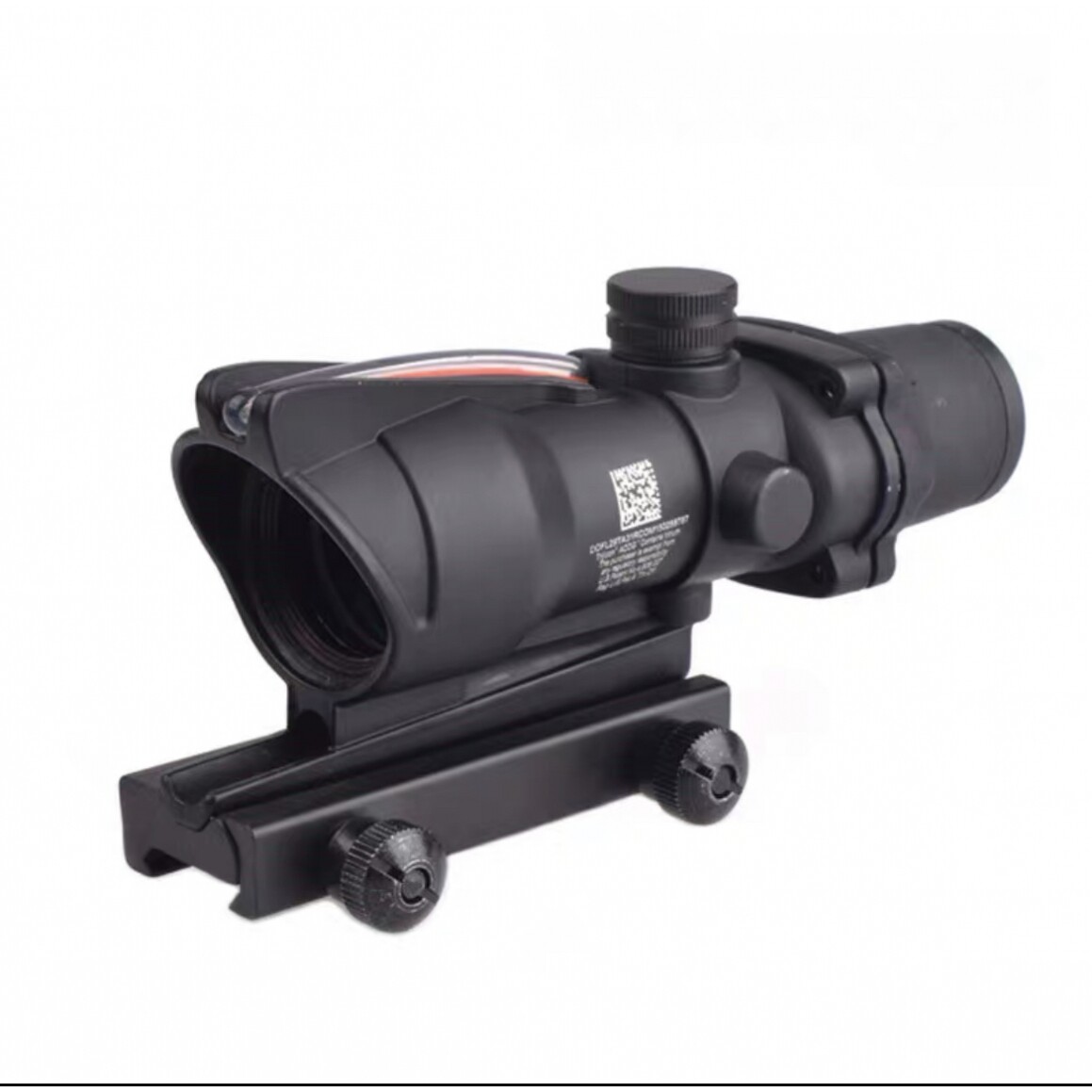 固定四倍镜4x32速瞄高清精准十字望远镜模型器材挂墙弹弓玩具备件