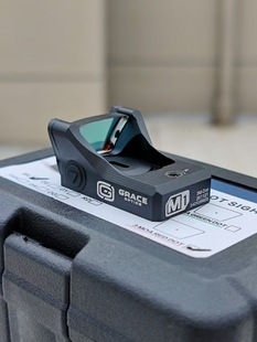 m1红点无边框胶合镜全息高清虹膜调节可归零摆件模型弹弓玩具备件