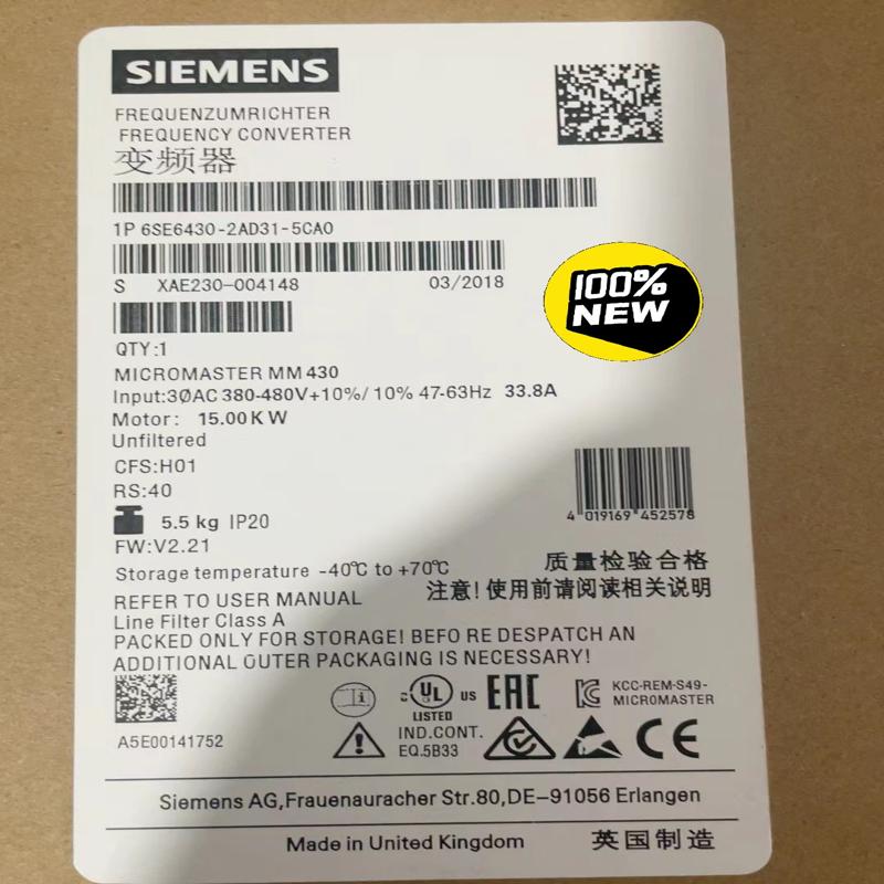 维修检查6SE6430-2AD31-5CA0全新西门子M议价