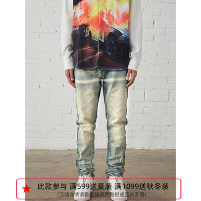 Profound经典高街洗水做旧牛仔裤