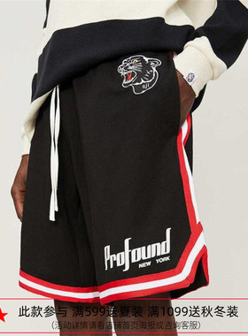 纽约潮牌Profound Foundation支线 黑豹刺绣 篮球裤 弹力速干短裤