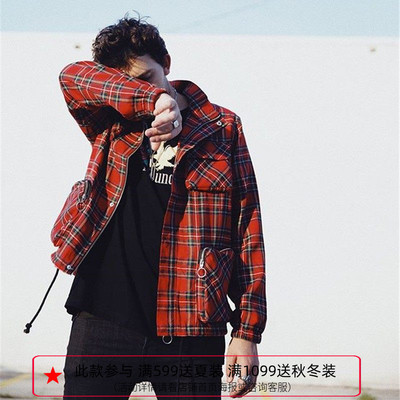 纽约潮牌Profound Foundation支线 廓形立体口袋 英伦风格纹夹克