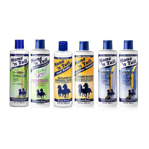 美国Mane ‘n Tail箭牌马牌保湿草本控油无硅油洗发水&护发素