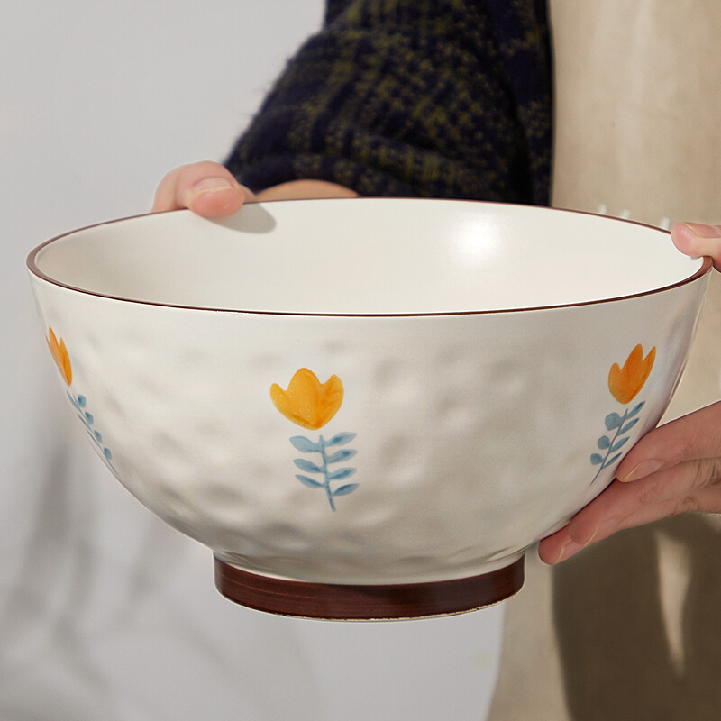 8寸陶瓷大号汤碗家用单个大碗日式汤盆2023新款汤面碗6寸小号汤碗 餐饮具 碗 原图主图