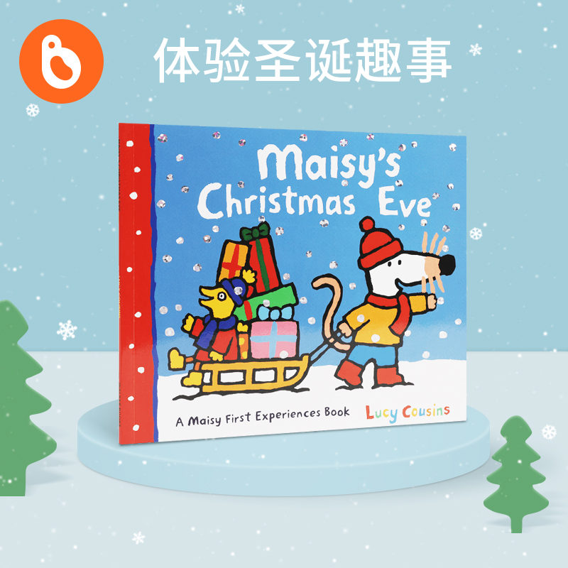 小彼恩英文原版小鼠波波的平安夜Maisy's Christmas Eve毛毛虫笔点读书廖彩杏书单推荐亲子沟通少儿情商启蒙点读版