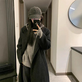 韩系连帽拉链毛衣女2026新款 卫衣外套 内搭慵懒高级感针织开衫