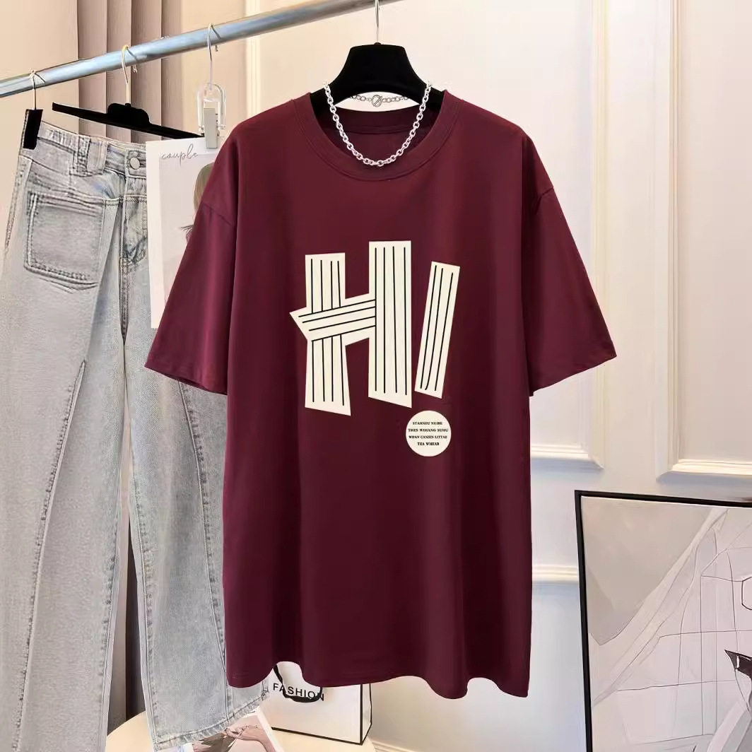 纯棉短袖t恤女夏季2026新款落肩打底衫宽松显瘦宽松大码上衣百搭