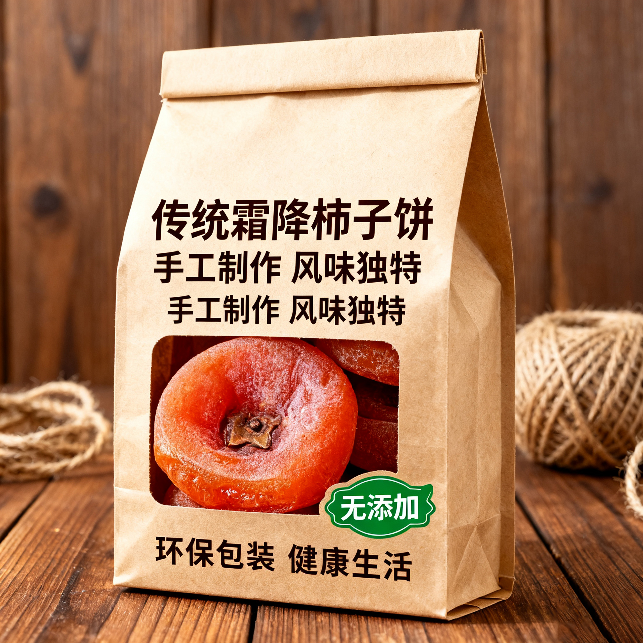 柿子饼霜降柿饼农家流心圆柿子独立包装非陕西富平柿饼官方旗舰店