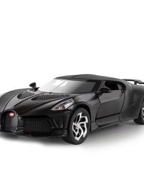 新款 1:32布加迪黑夜之声合金车摆件儿童玩具灯光仿真模型
