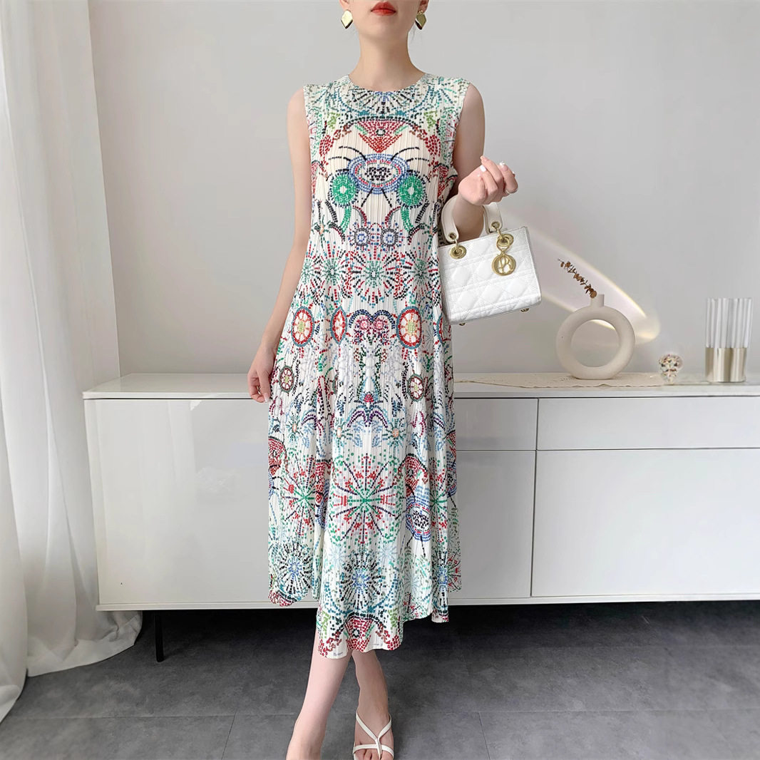 系列款夏季新款印花褶皱半身裙+连衣裙+裤子+外套+上衣