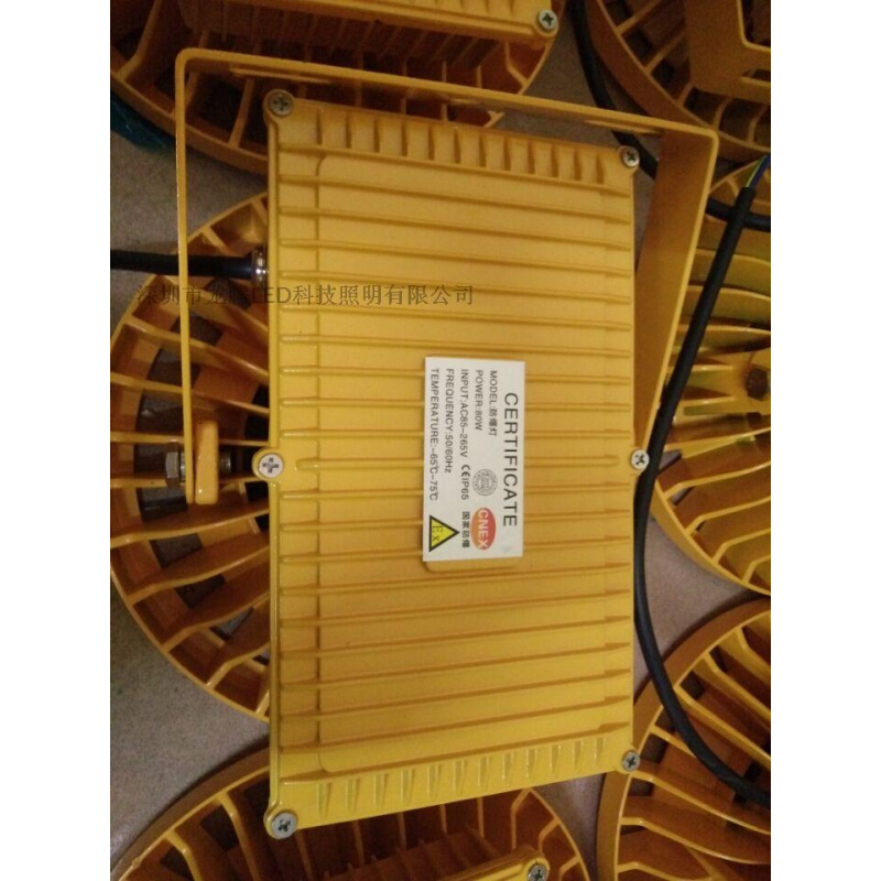 led防爆灯工矿户外防水探照泛光灯50W80W100W200W加油站煤矿专用