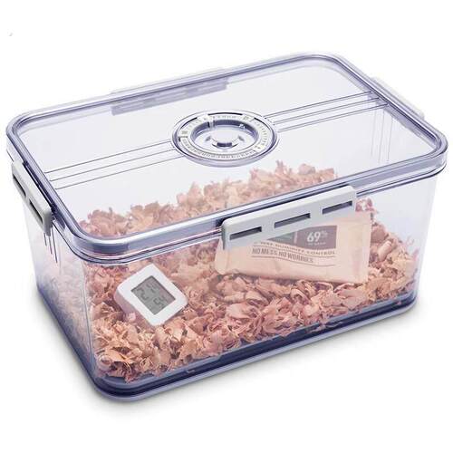 高品质雪茄柜用电子迷你温湿度计小直径高精度数显湿度计车载爬虫
