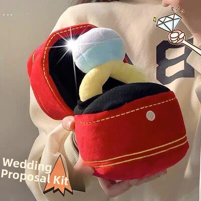 超大钻石玩偶戒指组套搞怪毛绒巨大号创意生日礼物爱心女生戒子