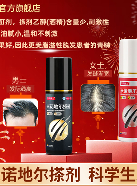 万汉靓力米诺地尔搽剂60ml溶液剂男女用外用防脱生发液官方旗舰店
