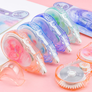 晨光气泡果果修正带ACT52348小学生大容量初中生用带金属切片带头