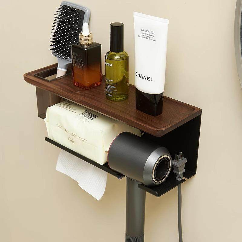 胡桃木卫生间纸巾盒厕所抽纸盒洗手间卫生纸置物架铝合金厕纸盒