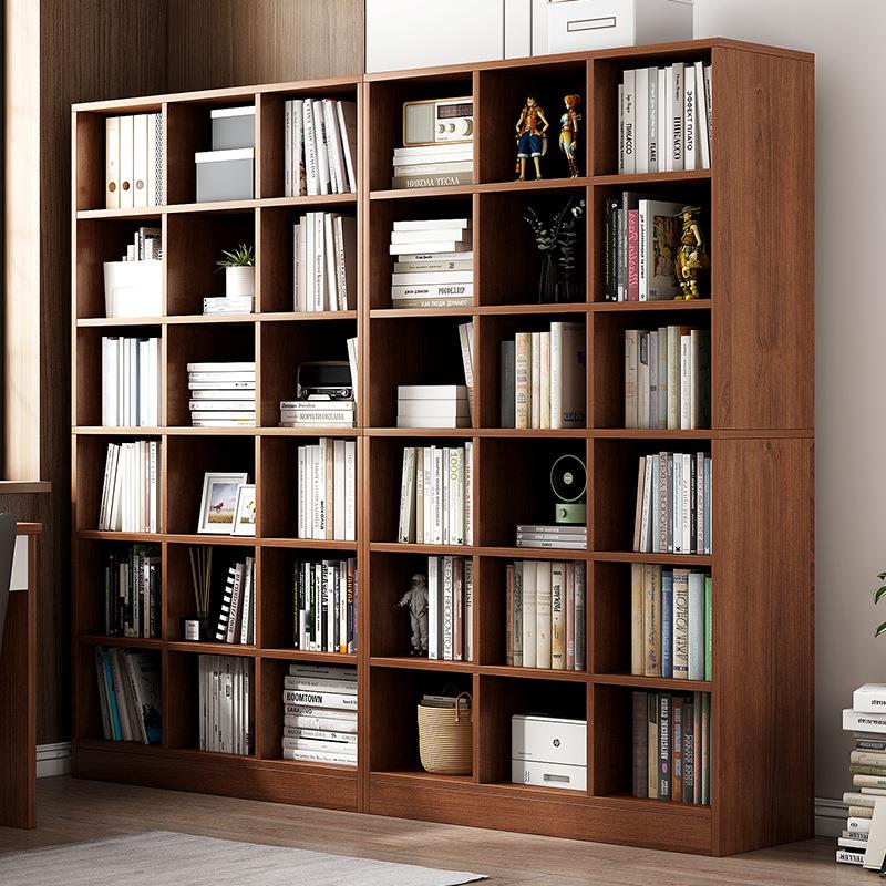 书架家用置物架客厅落地收纳展示架组合格子储物柜简约现代书柜子