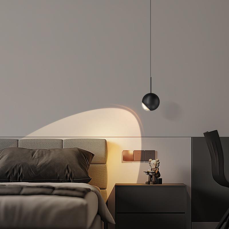 可升降卧室床头小吊灯现代简约智能触摸感应客厅背景墙吧台吊线灯