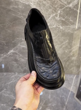 D12831-M5新品男士纯皮休闲舒适男鞋时尚百搭帅气范轻奢简约高级