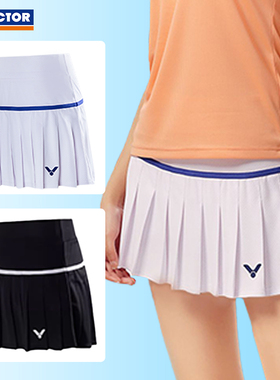 春夏VICTOR胜利羽毛球裙子女款运动短裙K41303女生裙裤防走光透气