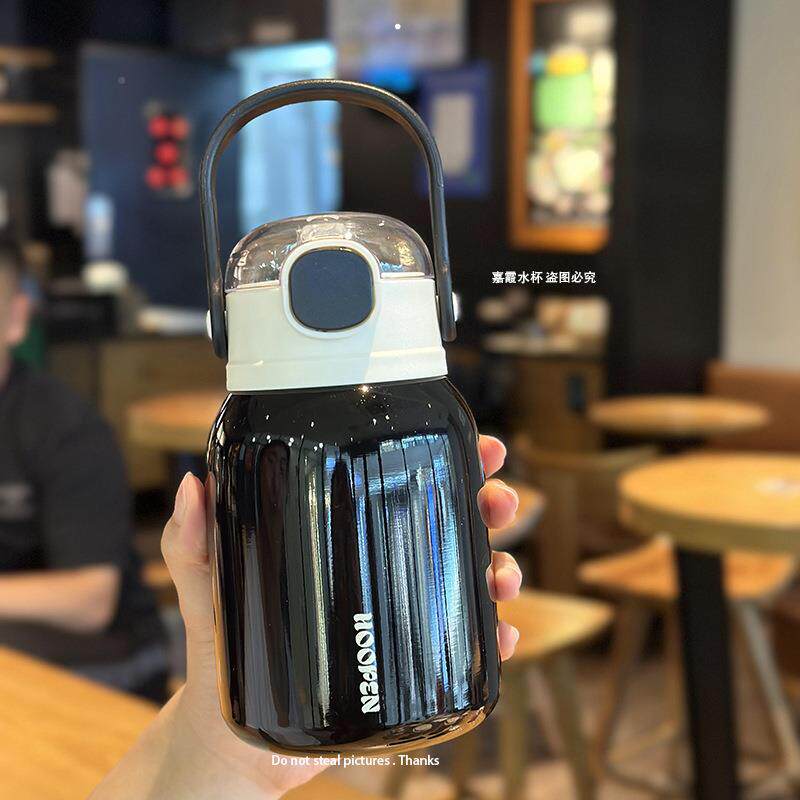 童新款316不锈钢保温杯儿大容量茶水高值杯颜无品牌/女生吸管大肚