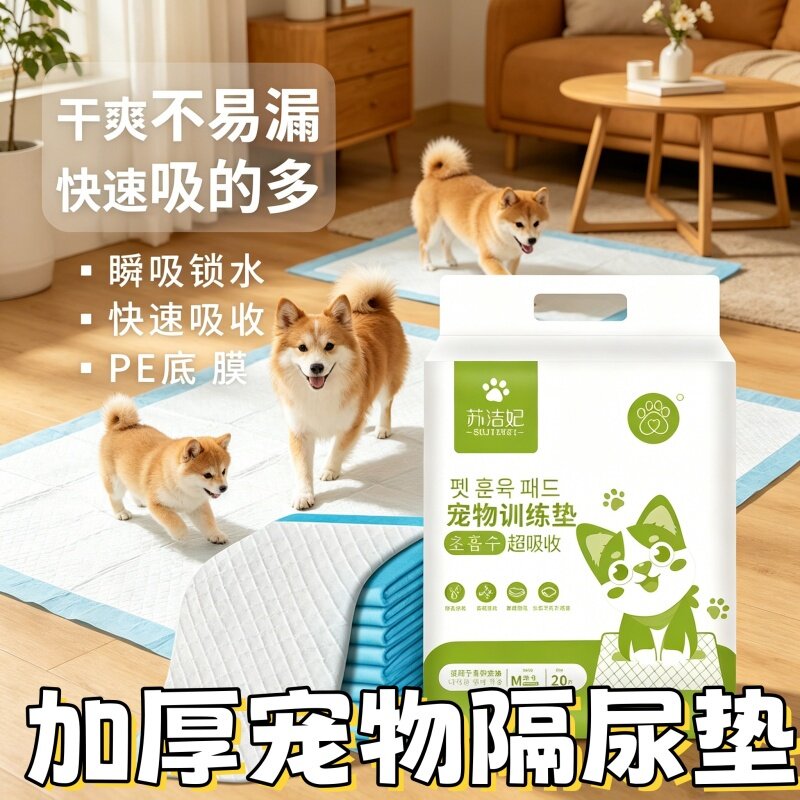 加厚防漏除臭宠物尿垫狗尿布训练垫猫用一次性免洗锁水大码高吸款