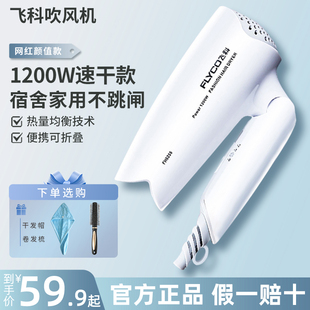 飞科博锐吹风机家用学生宿舍用迷你便携式小功率可折叠电吹风筒
